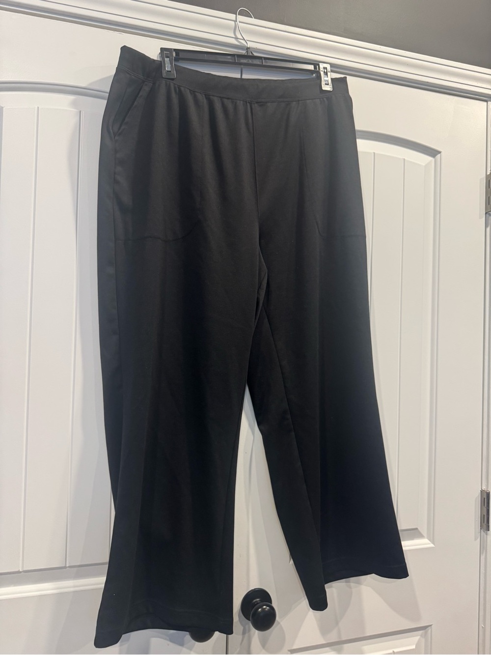 Woman Within Black Men's Stretch Dress Pants